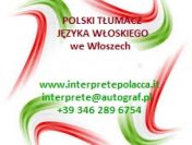 Polski tłumacz we Włoszech - tłumaczenia pisemne i ustne na język włoski