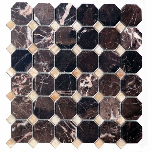 Mozaika Marmurowa HANG BROWN/HONEY ONYX 30,5x30,5x1 poler WROCŁAW - Zdjęcie 1