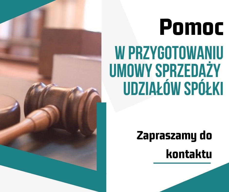 Pomoc w przygotowaniu umowy sprzedaży udziałów spółki od 250 zł Wrocław - Zdjęcie 1