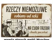 Wywóz starych mebli Wrocław, tel 607-698-310 , opróżnianie mieszkań,piwnic