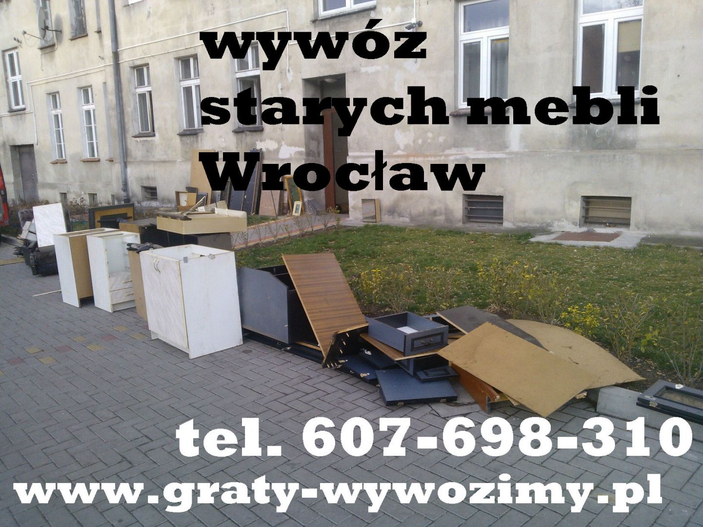 Wywóz starych mebli z mieszkań,domów Wrocław,opróżnianie mieszkań,piwnic Wrocław - Zdjęcie 1