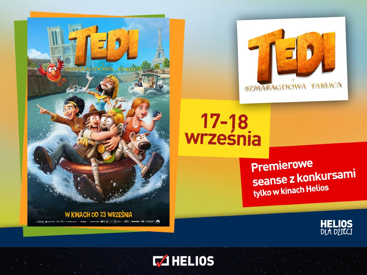 TEDI i szmaragdowa tablica. Przedpremierowe seanse z konkursami 17-18 września Wrocław - Zdjęcie 1