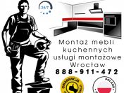 Montaż mebli kuchennych, pokojowych. Montaż Agd. Pogotowie usterkowo montażowe.