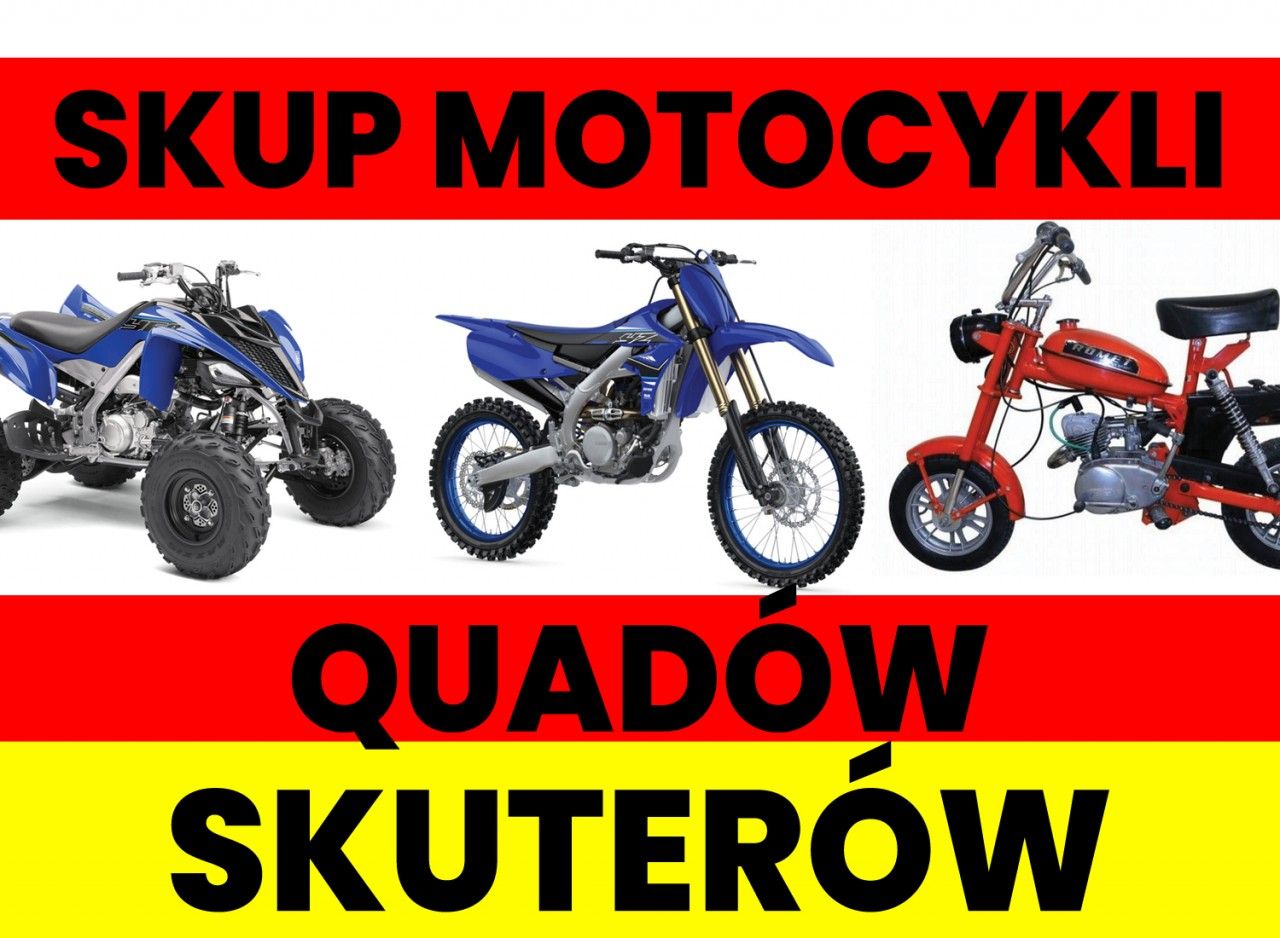 SKUP MOTOCYKLI MOTOROWERÓW SKUTERÓW QUADÓW ATV Wrocław - Zdjęcie 1