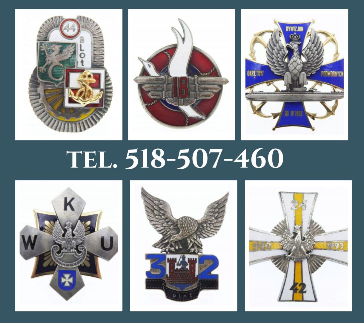 Kupię wojskowe odznaki pamiątkowe tel. 518- 507-460 Wrocław - Zdjęcie 1