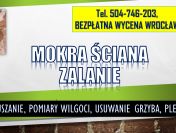 Osuszenie mokrej ściany, tel. 504-746-203, wilgoć na ścianie,