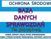 Sprawozdanie SZWO i FGC cena, tel. 502-032-782. Czynnik chłodniczy,