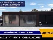 Garaż Blaszany Brązowy-Garaże Blaszane -Wiata - GrzywStal