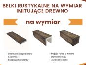 Belki rustykalne na wymiar imitujące drewno