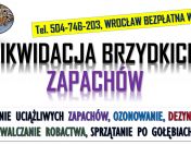 Usuwanie zapachu papierosów, Wrocław, tel. 504-746-203, z mieszkania.