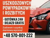 Skup aut powypadkowych, uszkodzonych Wrocław Dolnoślaskie, skup aut niesprawnych