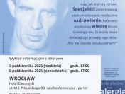 Wrocław wykład uzdrowienia rak depresja migrena cukrzyca pomoc nałogi