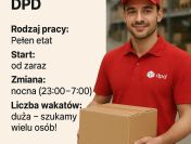 Sortowanie paczek magazyn DPD / Nocna zmiana / Psie pole