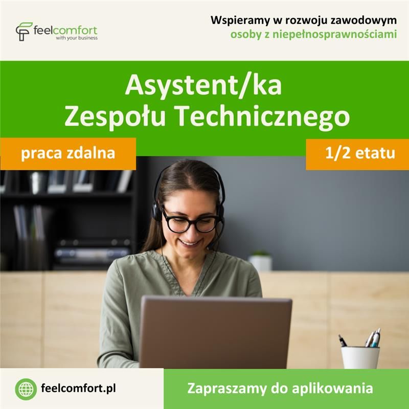 Asystent/ka Zespołu Technicznego – 0,5 etatu – praca zdalna  - Zdjęcie 1