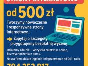 Tanie strony internetowe - od 500 zł ! Gotowa nawet w kilka dni!