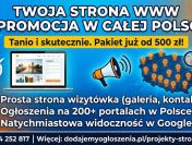 Strona internetowa od 500 PLN z mocną promocją na START/ FAKTURA