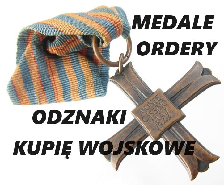KUPIĘ WOJSKOWE STARE ODZNACZENIA,ODZNAKI,MEDALE,ORDERY KONTAKT 694 972 047 Wrocław - Zdjęcie 1