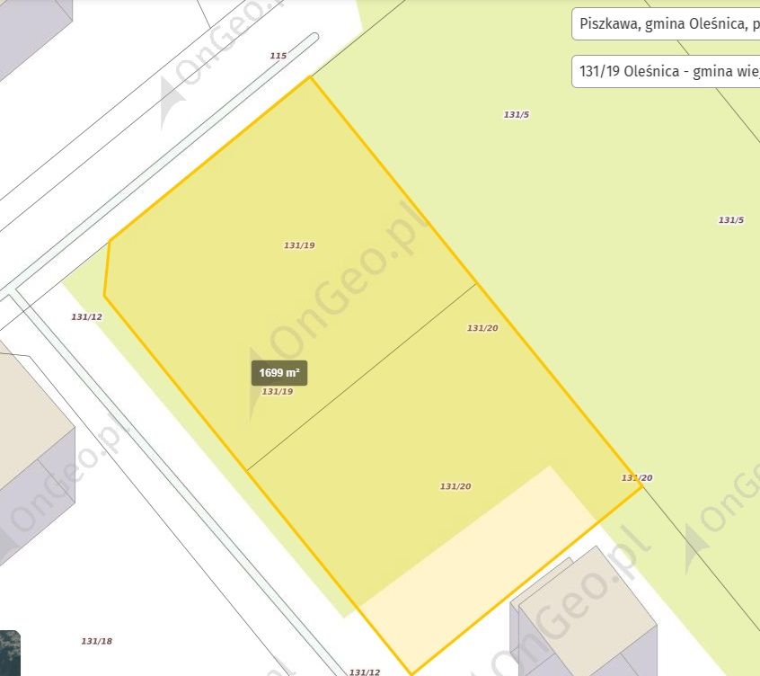 Działka budowlana (1699 m2) okolice Wrocławia MEDIA (Piszkawa) Piszkawa - Zdjęcie 1