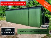 Garaż Blaszany ZIELONY - Garaże Blaszane | Wiaty | Hale | - ESSTAL