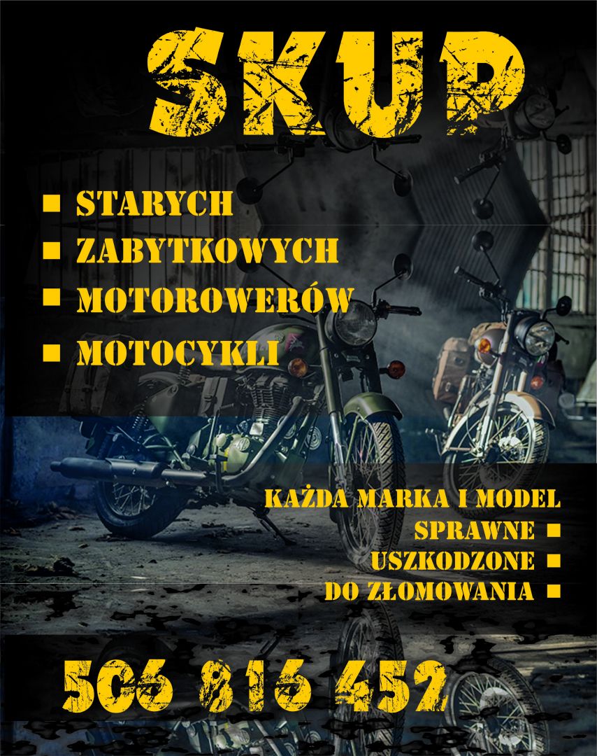 SKUP STARYCH ZABYTKOWYCH MOTOCYKLI MOTOROWERÓW MOTORÓW MOTORY PRL DOJEŻDŻAMY Wrocław - Zdjęcie 1