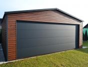 Garaże drewnopodobne i akrylowe 6m x 6m z blachodachówką