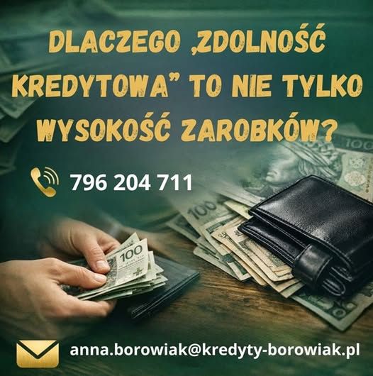 Dlaczego „zdolność kredytowa” to nie tylko wysokość zarobków? Wrocław - Zdjęcie 1