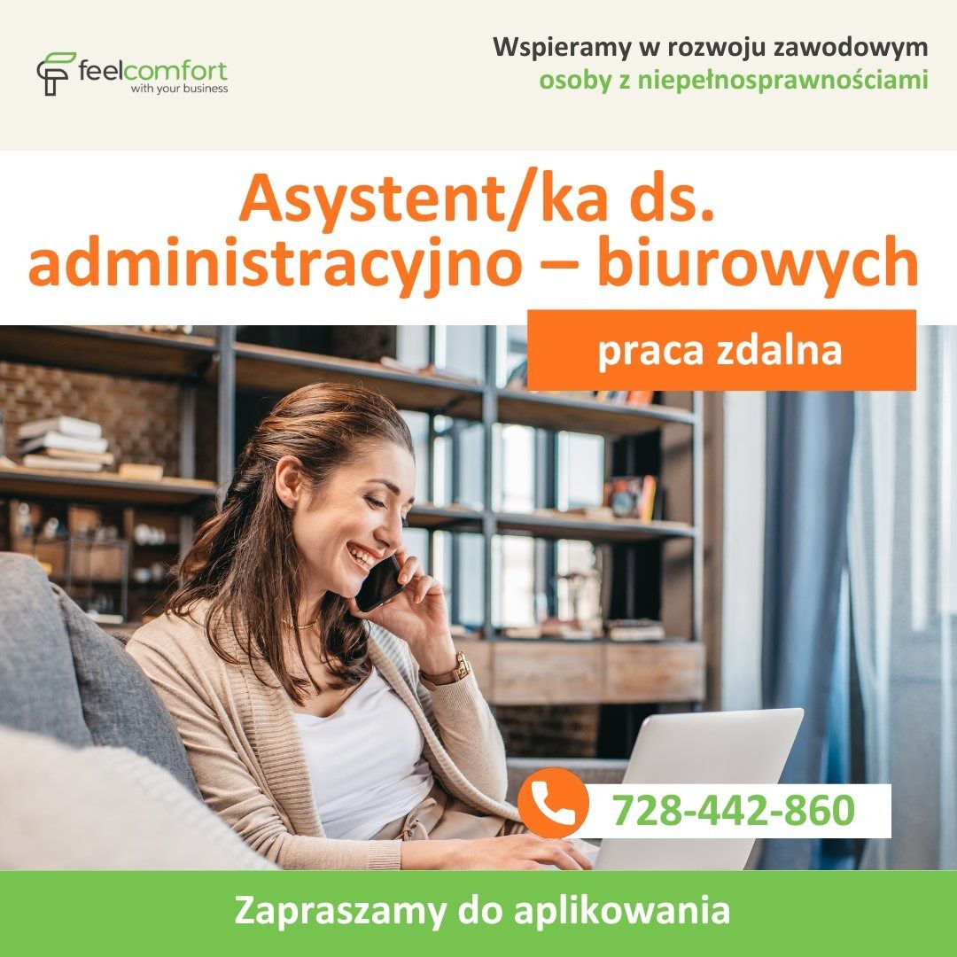 Asystent/ka ds. administracyjno – biurowych - praca zdalna  - Zdjęcie 1