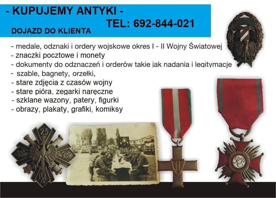 Kupujemy medale, odznaki wojskowe, monety, figurki LEGO Wrocław - Zdjęcie 1