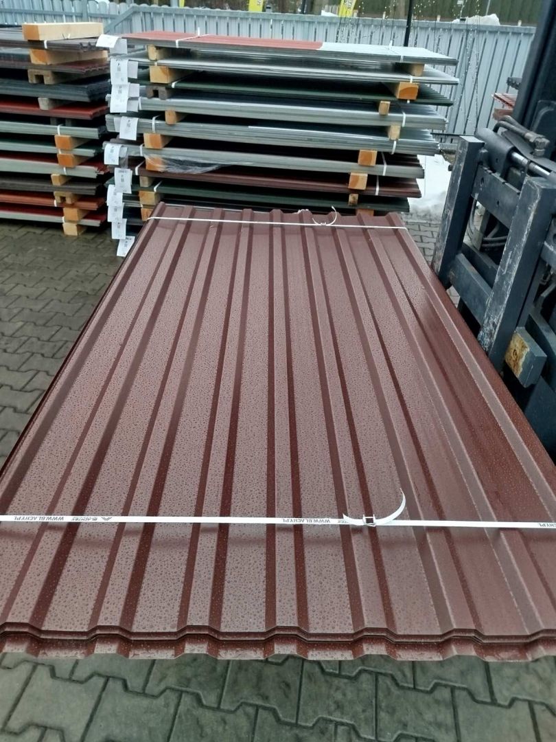 Blacha trapezowa brąz - pakiety 50 sztuk. Tanio i od ręki Sokołów Małopolski - Zdjęcie 1