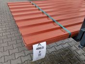 Blacha trapezowa w pakietach - T-18 ceglany połysk.