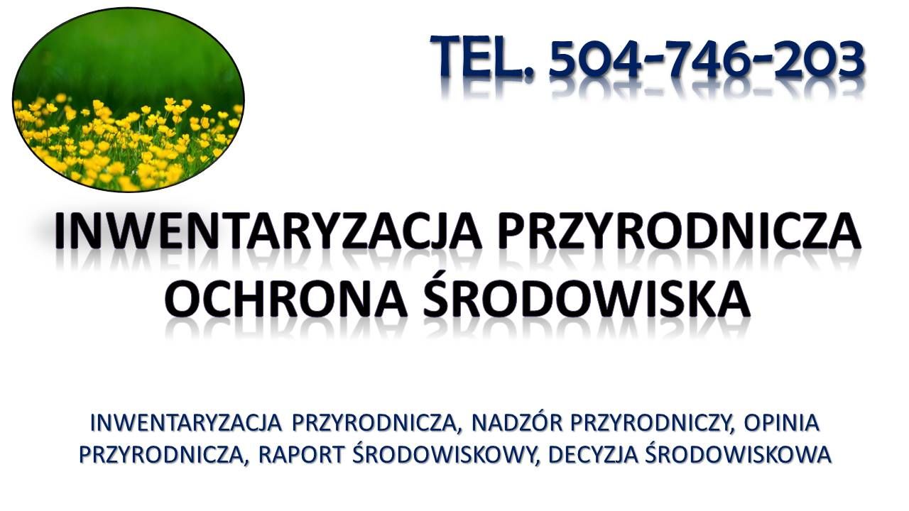Inwentaryzacja przyrodnicza, raport środowiskowy, tel. 504-746-203, cennik  - Zdjęcie 1