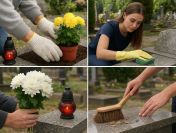 Prace przy nagrobku, grobie, cmentarz Wrocław, na cmentarzu, tel. 504-746-203