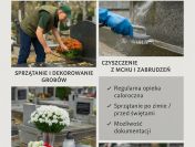 Wycinka i modelowanie krzewów, żywopłotu, tui, na cmentarzu, Wrocław,