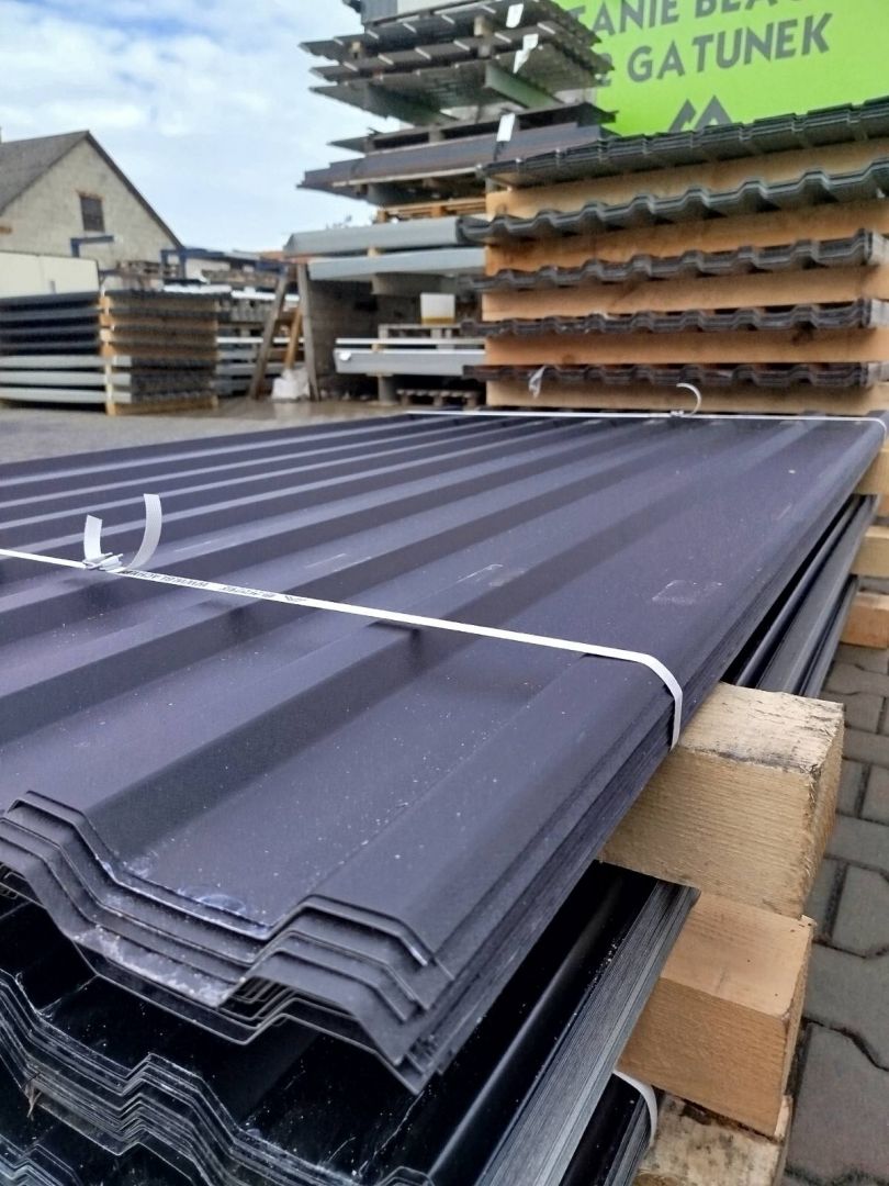 Blacha T-13/T-18 grafit. Paczki po 50 arkuszy. Kolbuszowa - Zdjęcie 1