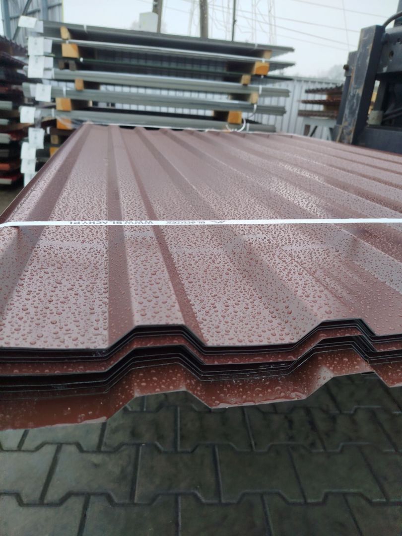 Blacha trapezowa brąz - pakiety 50 sztuk. Tanio i od ręki Rzeszów - Zdjęcie 1