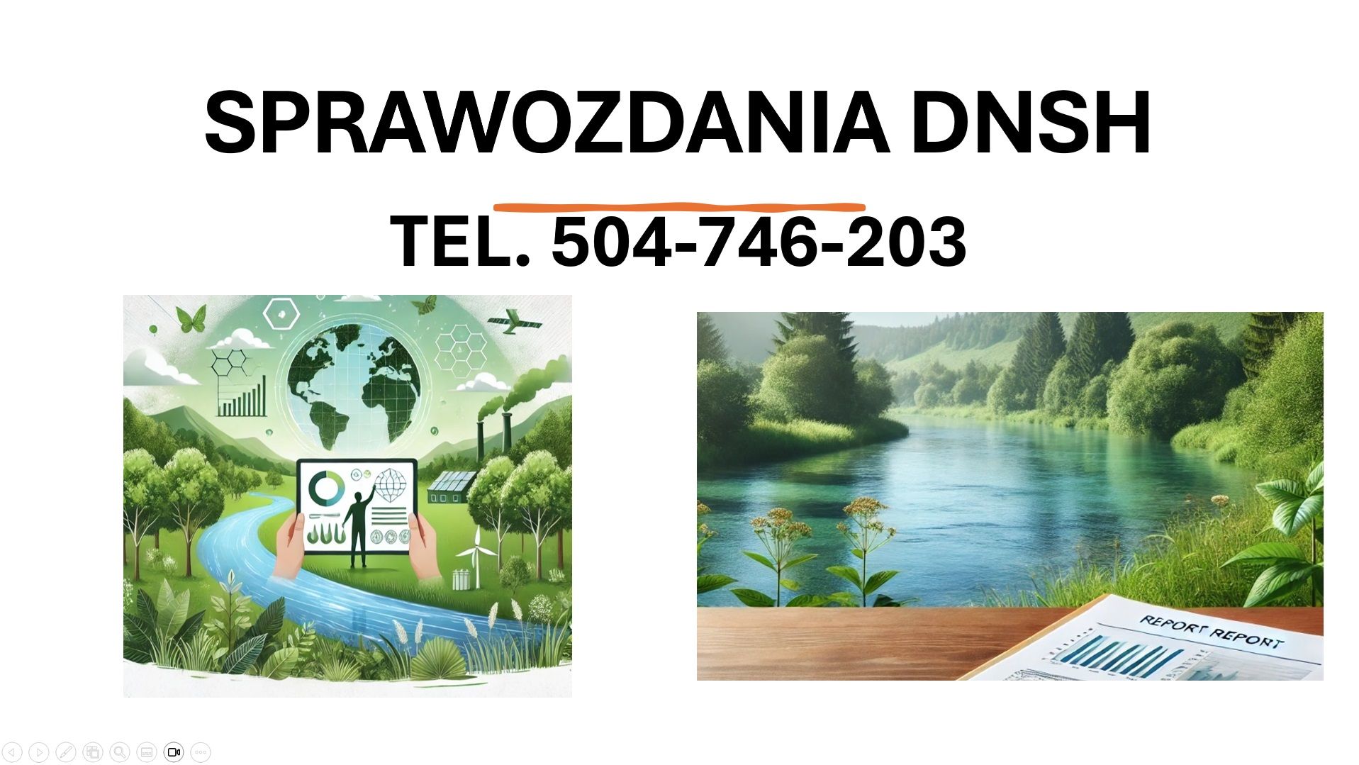Jak napisać raport DNSH ? , tel. 504-746-203, sprawozdanie  - Zdjęcie 1