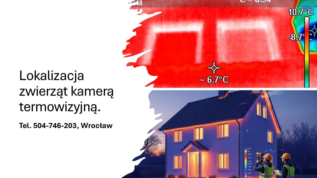Lokalizacja zwierząt przy pomocy kamery termowizyjnej, tel. 504-746-203  - Zdjęcie 1