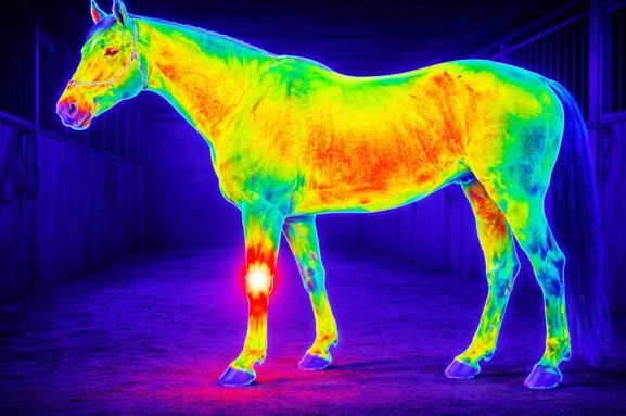 Badanie termowizyjne koni, zwierząt, kamera termowizyjna, tel. 504-746-203  - Zdjęcie 1