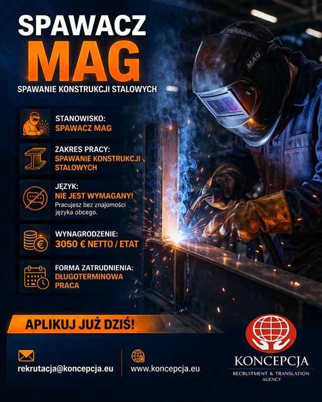 Spawacz, spawaczka MAG - język polski (Buchloe-HN-GL-DE)  - Zdjęcie 1