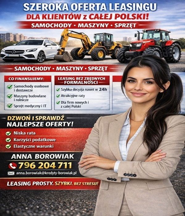 SZEROKA OFERTA LEASINGU DLA KLIENTÓW Z CAŁEJ POLSKI! Wrocław - Zdjęcie 1