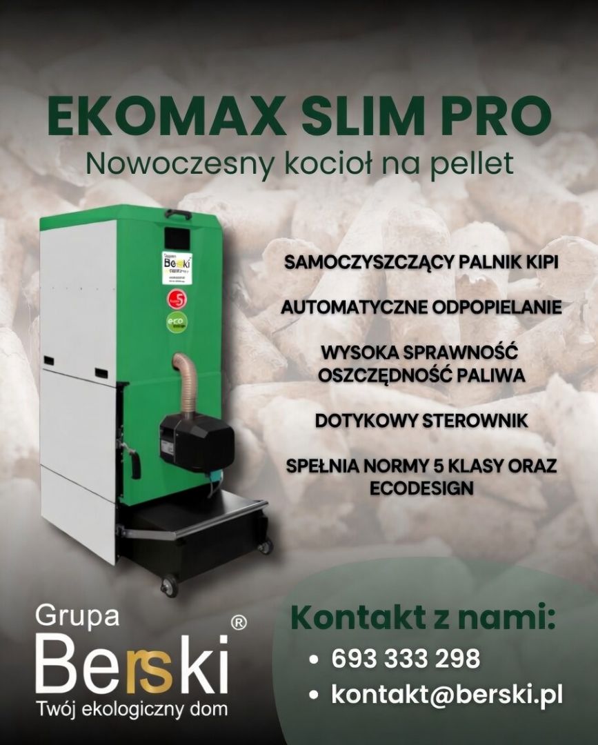Kocioł Berski Ekomax Slim Pro 15kW Wrocław - Zdjęcie 1