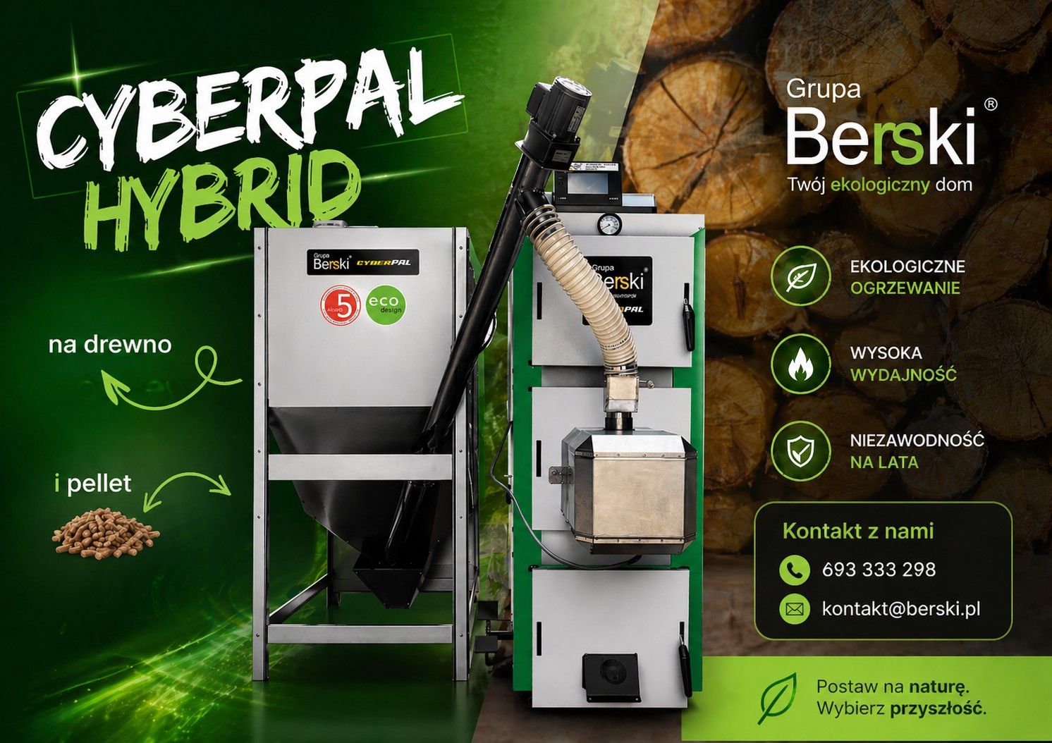 Kocioł Berski CyberPal Hybrid 25kW Wrocław - Zdjęcie 1