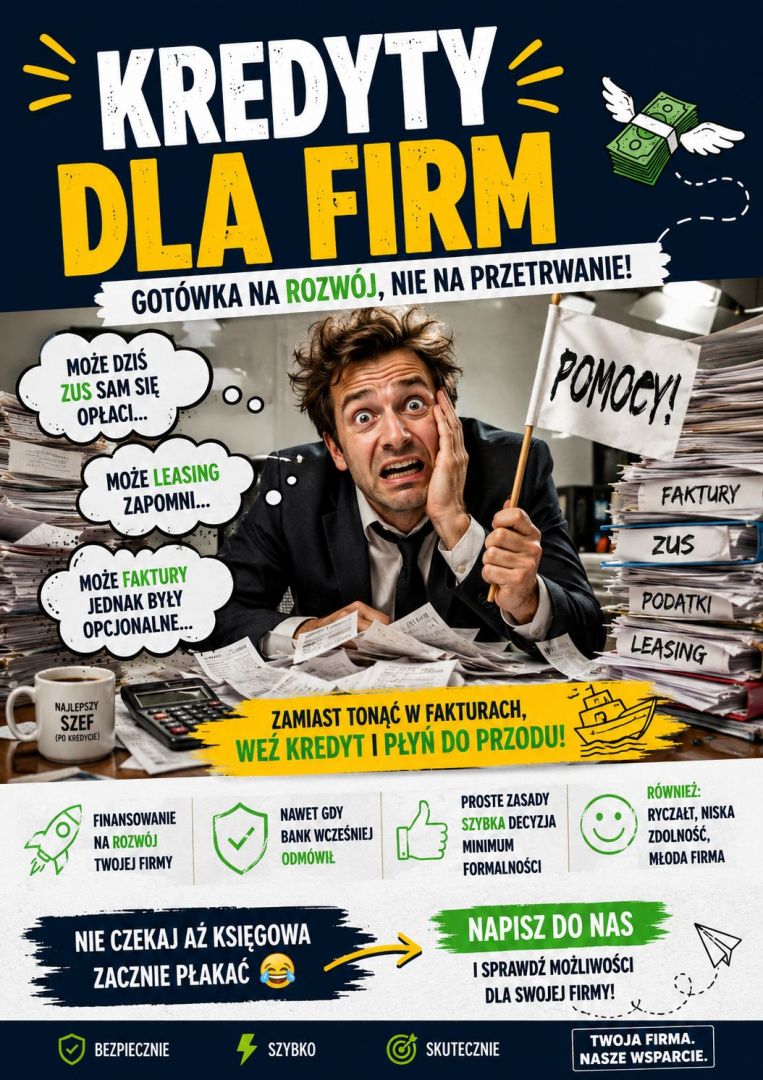 ZDOLNOŚĆ KREDYTOWA LEŻY? SPRAWDŹ INNE OPCJE! FINANSOWANIE DLA FIRM BEZ SPINY Wrocław - Zdjęcie 1