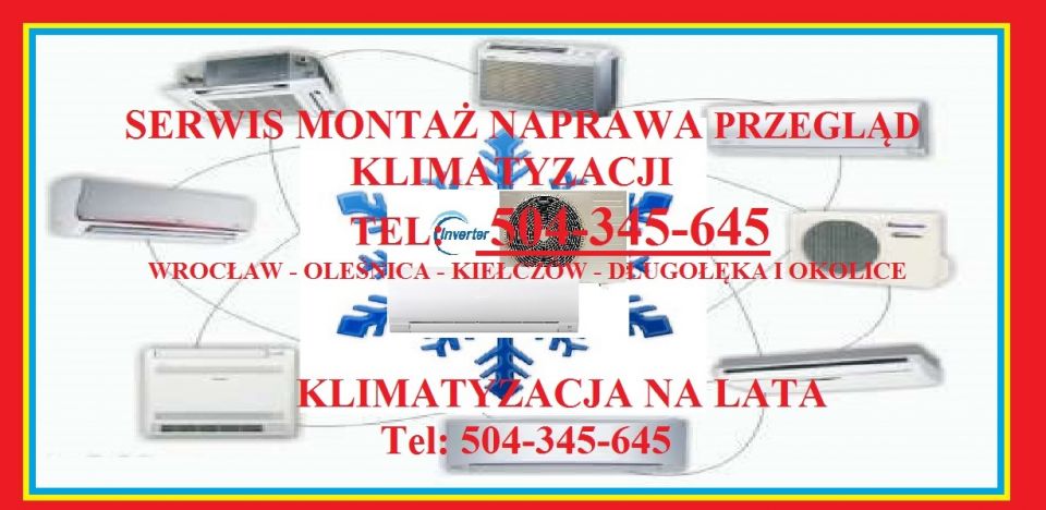 MONTAŻ KLIMATYZACJI KLIMATYZATORA podłączenie zamontowanie klimy split Wrocław WROCŁAW - Zdjęcie 1