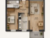 2pok, 50met, Okolice Trockiej BALKON/MP/2021 (Wrocław)