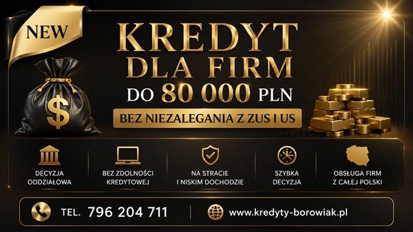 KREDYT BANKOWY DLA FIRM DO 80 000 ZŁ. Proces ON-LINE! Wrocław - Zdjęcie 1
