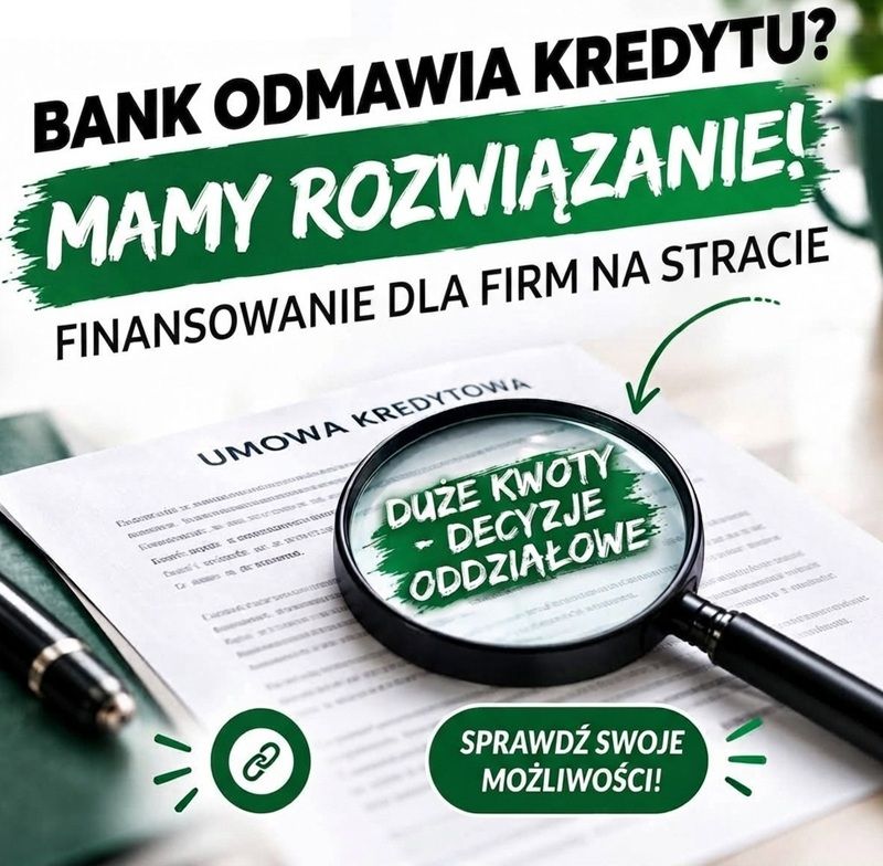 STRATA W PIT? NISKI DOCHÓD? BANK ODMÓWIŁ KREDYTU? TWOJA FIRMA NADAL MA SZANSĘ Wrocław - Zdjęcie 1