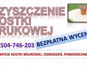 Czyszczenie i mycie kostki brukowej, cena tel. 504-746-203. Wrocław