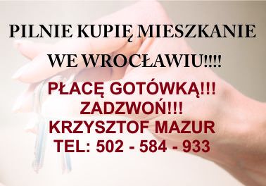 Kupię mieszkanie we Wrocławiu na Krzykach Wrocław - Zdjęcie 1