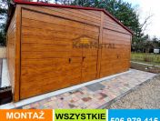 GARAŻ blaszany DREWNOPODOBNY imitacja drewna GARAŻE blaszane blaszak